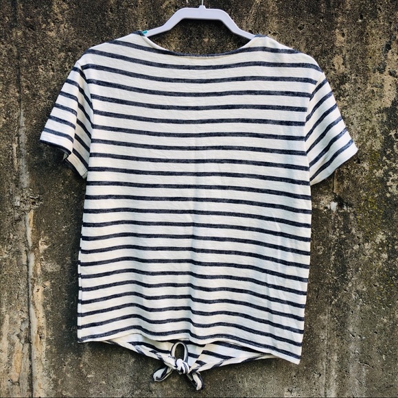 COPY - Old Navy Striped Tie Front Top - Picture 7 of 7